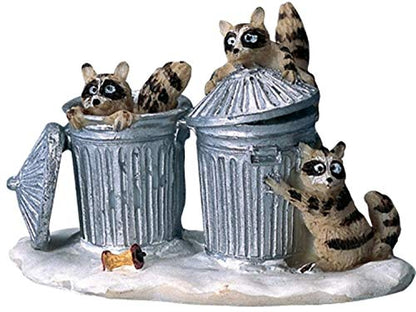 Lemax Village Collection Racoon Trash Bandits #42878
