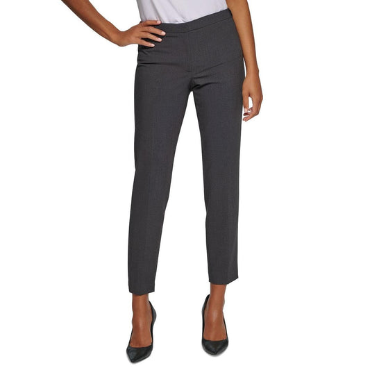 Calvin Klein Womens Highline Ankle Dress Pants Gray 8