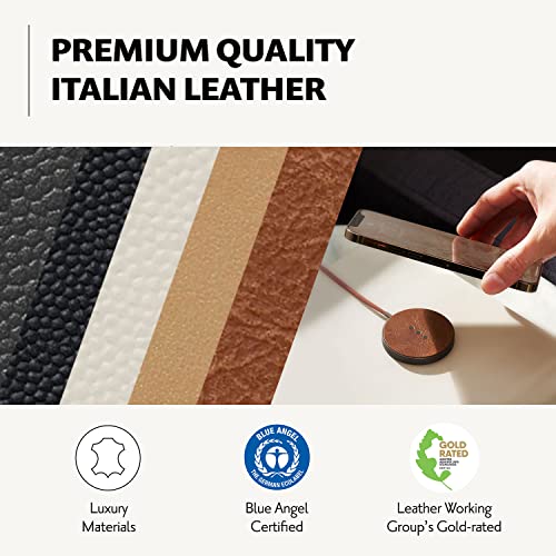 Courant MAG:1 Wireless Charging Station (Camel) - Qi-Certified - Compatible with MagSafe iPhone 13, 12, 11, X, SE, Galaxy S21, S20, Note, AirPods/Pro