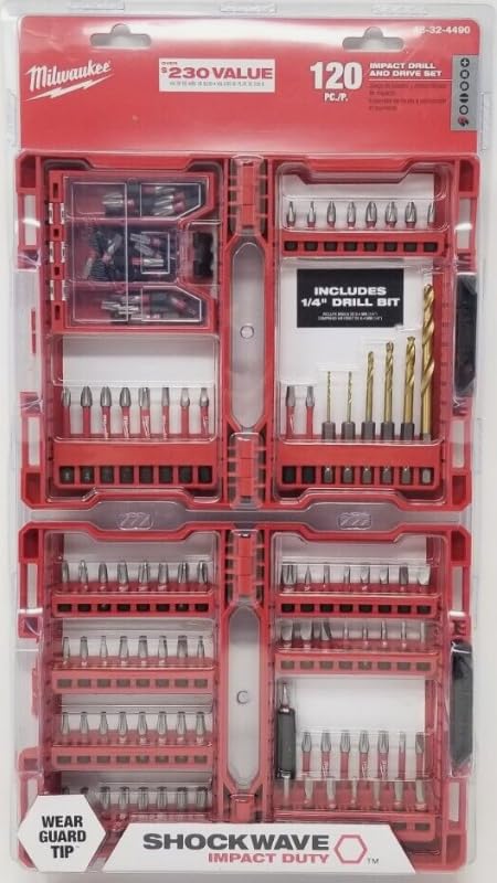 Milwuakee SHOCKWAVE Impact Duty Alloy Steel Screw Driver Bit Set (120-Piece)