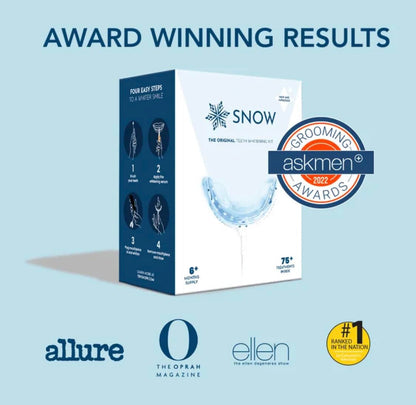 Snow Teeth Whitening at Home System â€“ The Original All in One Kit for Regular and Sensitive Teeth - Safe for Braces, Enamel, Veneers, and Crowns