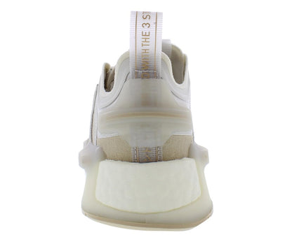 adidas Kids Boys NMD_R1 V3 Lace Up Sneakers Shoes Casual - White