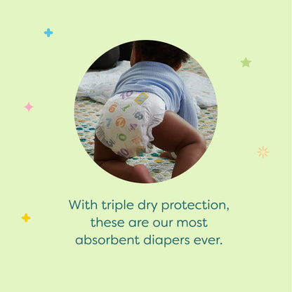 Babyganics Newborn Diapers, 32 Count, Absorbent, Breathable