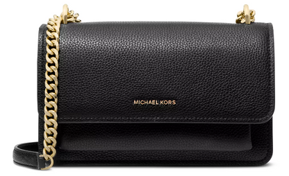 Michael Kors Claire Large Shoulder Bag - BLACK / NAVY / DRIFTWOOD