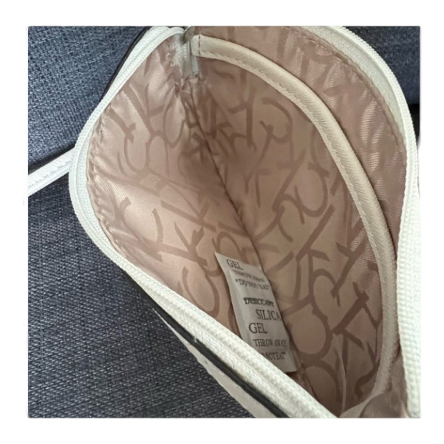 Calvin Klein Wristlet Khaki Vanilla & White