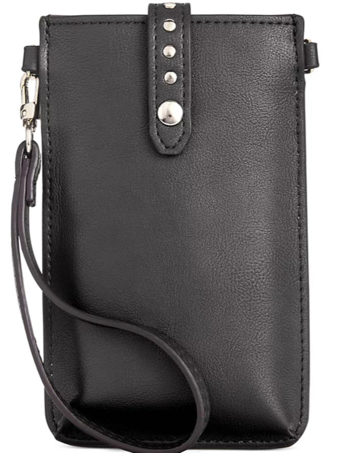 I.n.c. International Concepts Ashlii Phone Wristlet Crossbody, Black Card Case