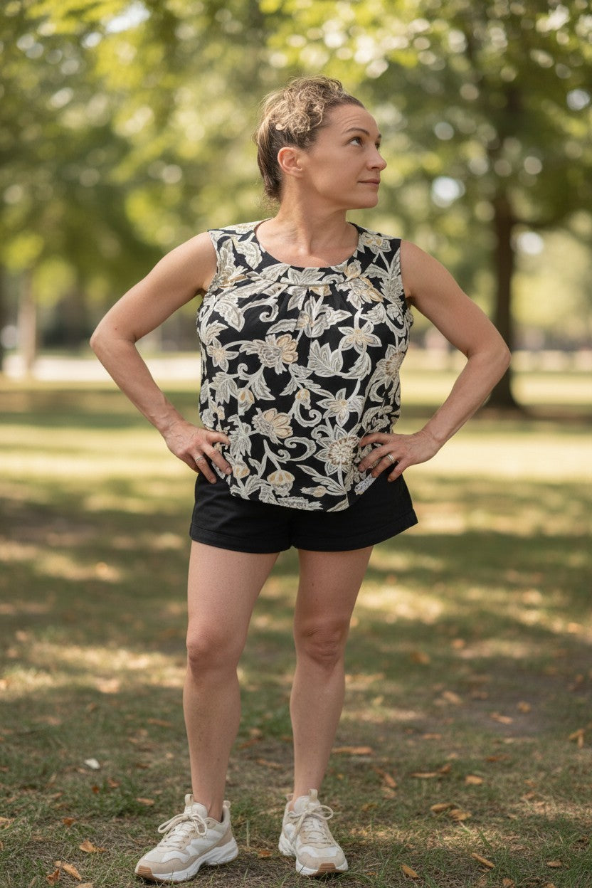 Women's Croft & Barrow® Pleated Tank Top