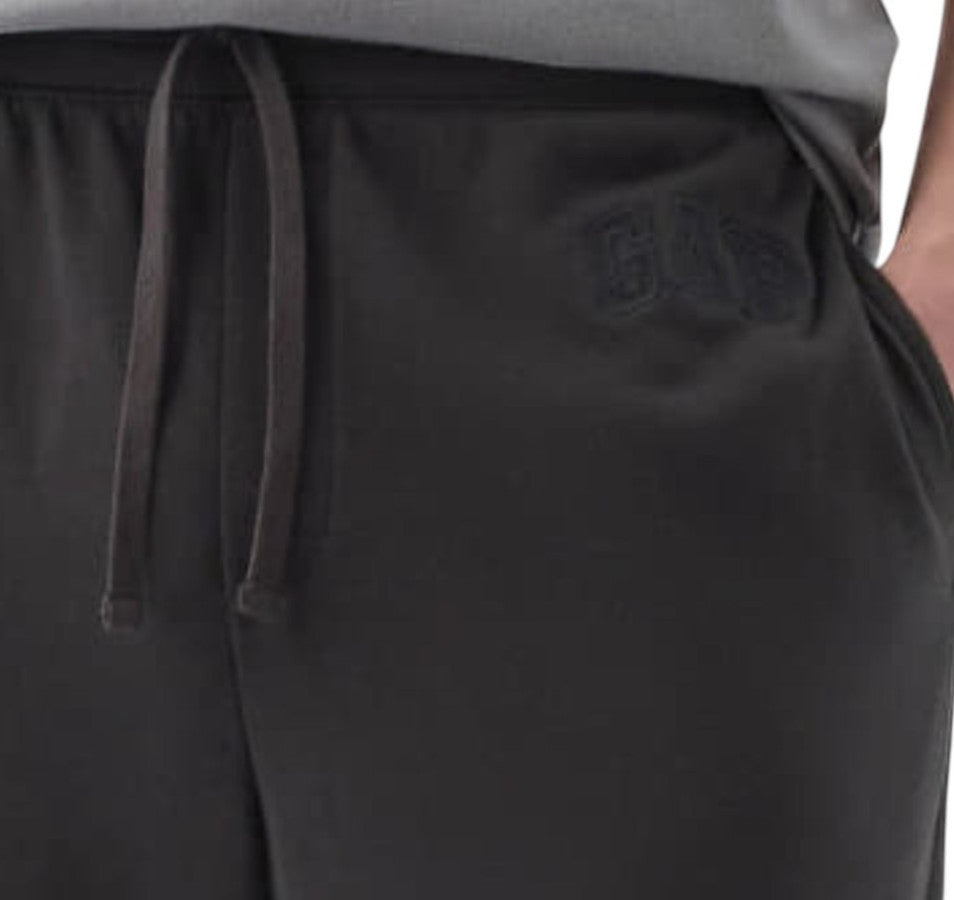 Gap Modern Logo Fleece Joggers Moonless Night Black Sweatpants Men's Size L