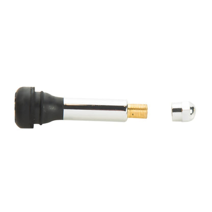 STEELMAN 96349 TR418C Snap-in Rubber Valve Stem/Chrome, Pack of 50