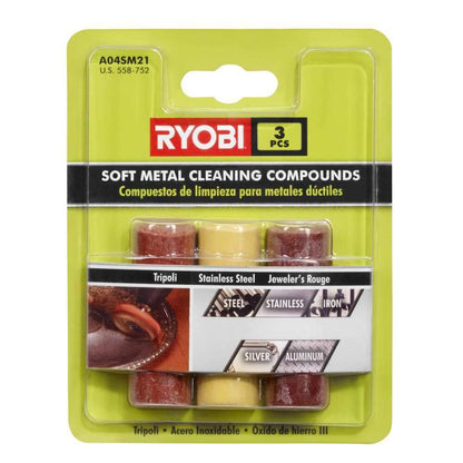 Ryobi A04SM21 Soft Metal Cleaning Compound Set (3-Piece)