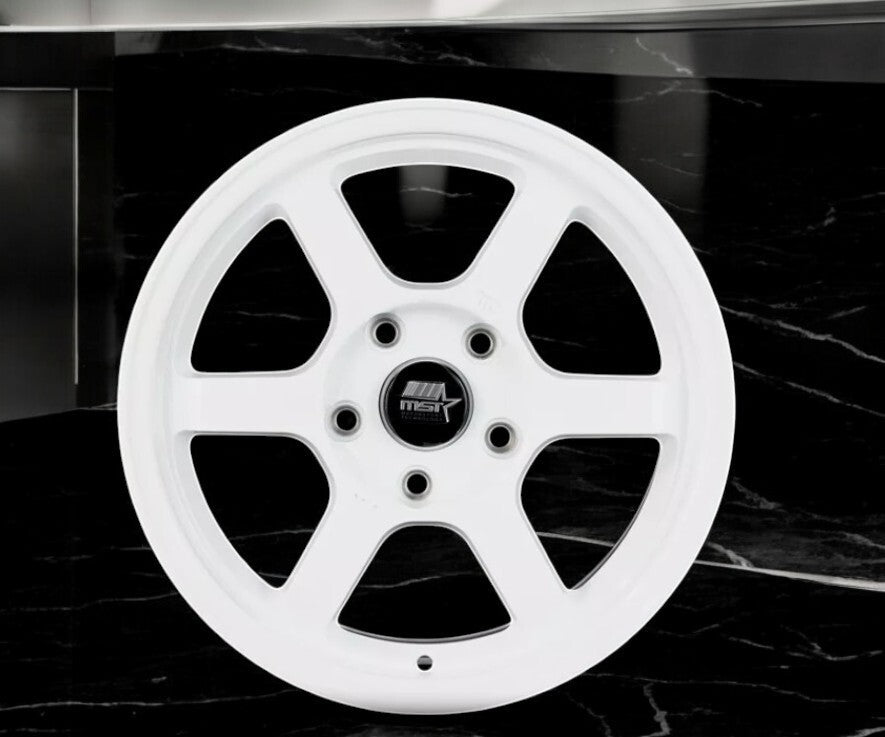 MST Time Attack 01T -5865-35 Glossy White Wheels - 15x8 +35 - 5 x 114.3 - 1 RIM