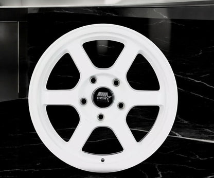 MST Time Attack 01T -5865-35 Glossy White Wheels - 15x8 +35 - 5 x 114.3 - 1 RIM