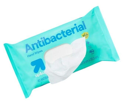 Antibacterial Wipes on the Go Travel Wipes, Fresh Scent, 25 Count