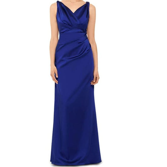 Betsy & Adam Women's Empire Waist Dress - Royal Blue, Size 4