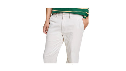 Nautica Men's Classic-Fit Stretch Solid Flat-Front Chino Deck Pants