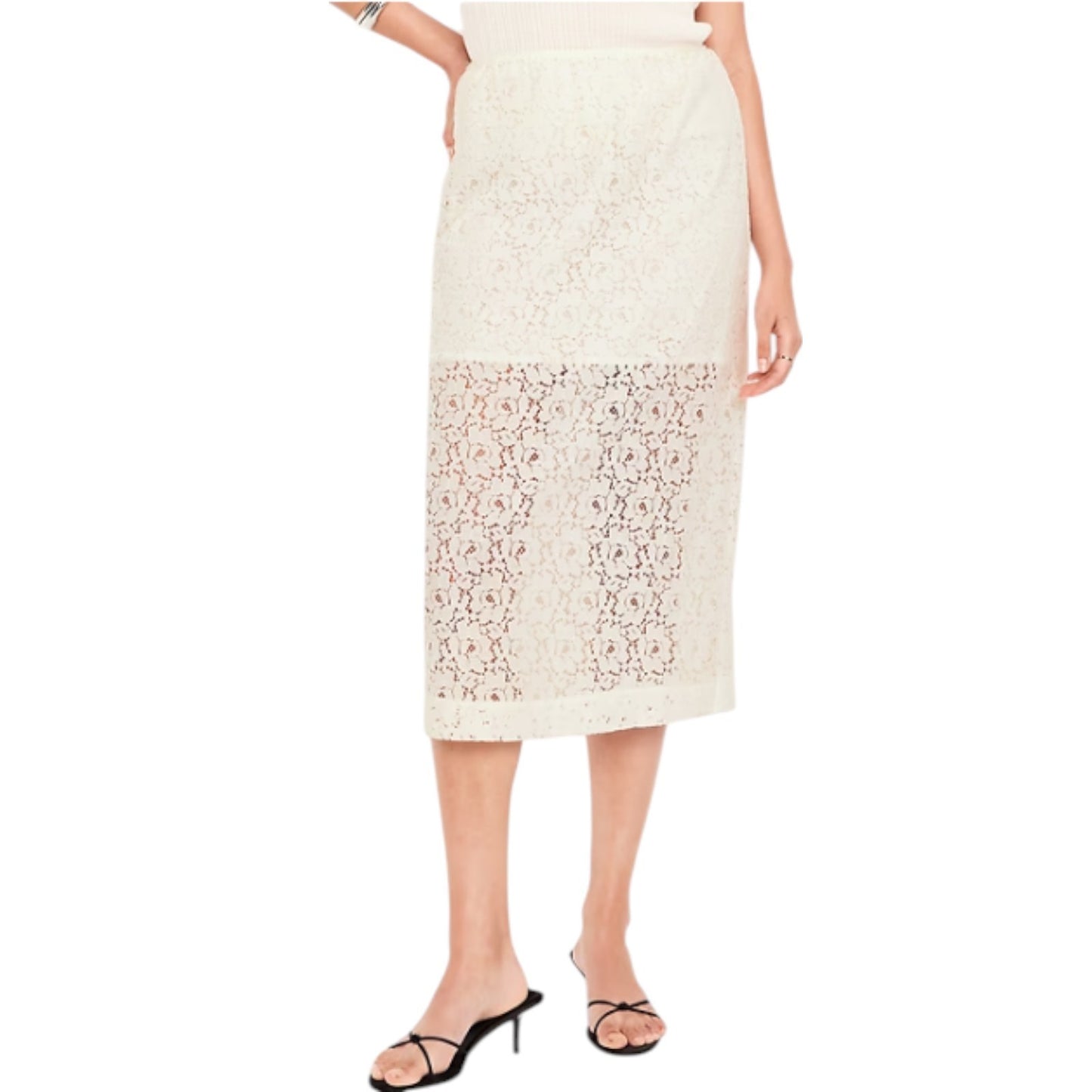 Old Navy High-Waisted Lace Midi Skirt - #798241 -