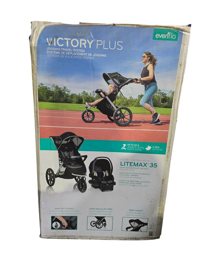 Evenflo Victory Plus Jogging Travel System w/LITEMAX 35 Rear-Facing Car Seat