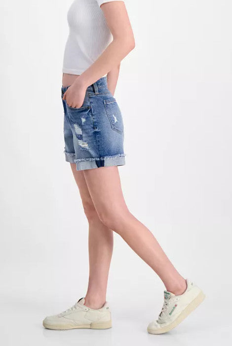 Celebrity Pink  Shorts Frayed, Hi-Rise, Mid-Rise, Bermuda, Light Heart, Stepper