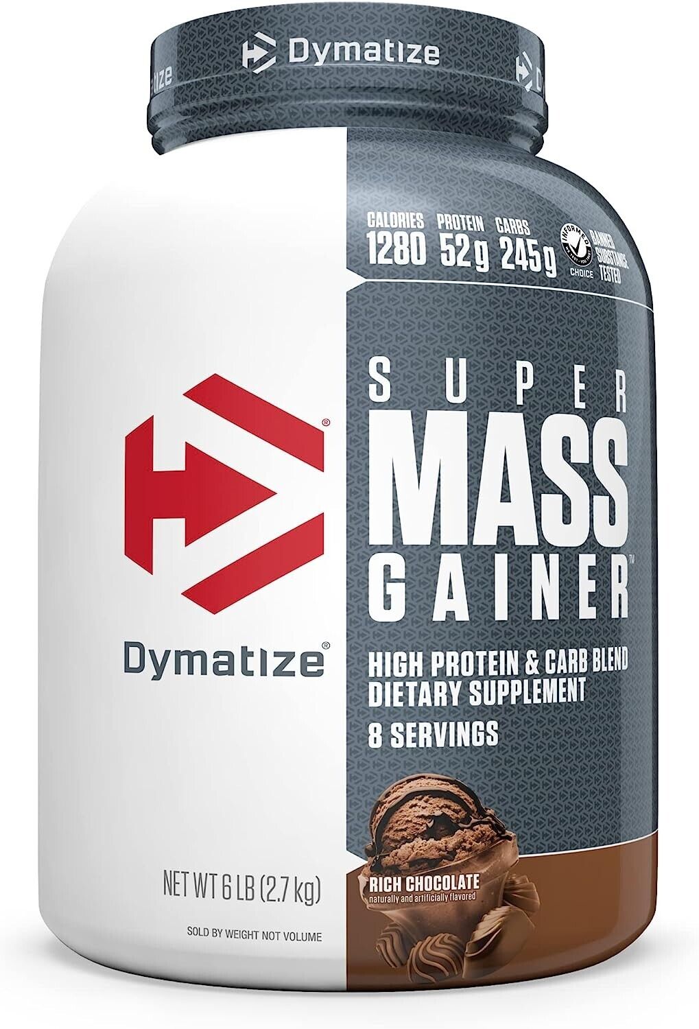 DYMATIZE SUPER MASS GAINER (6 LB) carbohydrates iso elite 100 whey protein amino