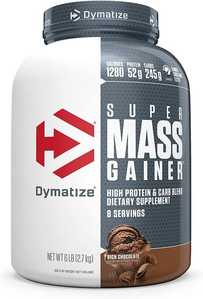 DYMATIZE SUPER MASS GAINER (6 LB) carbohydrates iso elite 100 whey protein amino