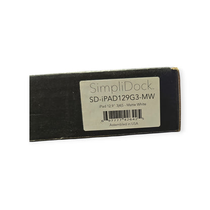 SimpliDock SD-iPAD 129G3-MW- 12.9" 3,4,5-Matte White-NIB!!