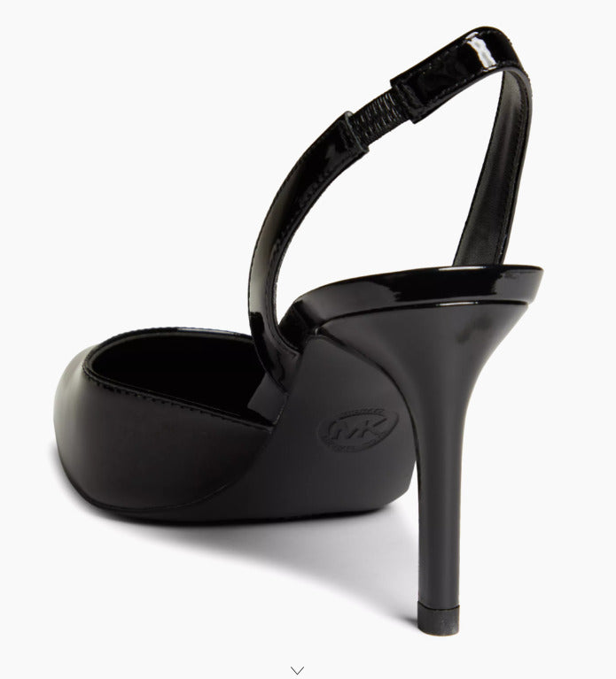 MICHAEL Michael Kors Alina Flex Slingback Pumps - Black Patent Leather