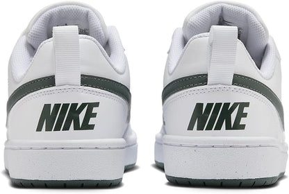 Nike Court Borough Low Recraft Big Kids' Shoes (White/Vintage Green) 5.5y