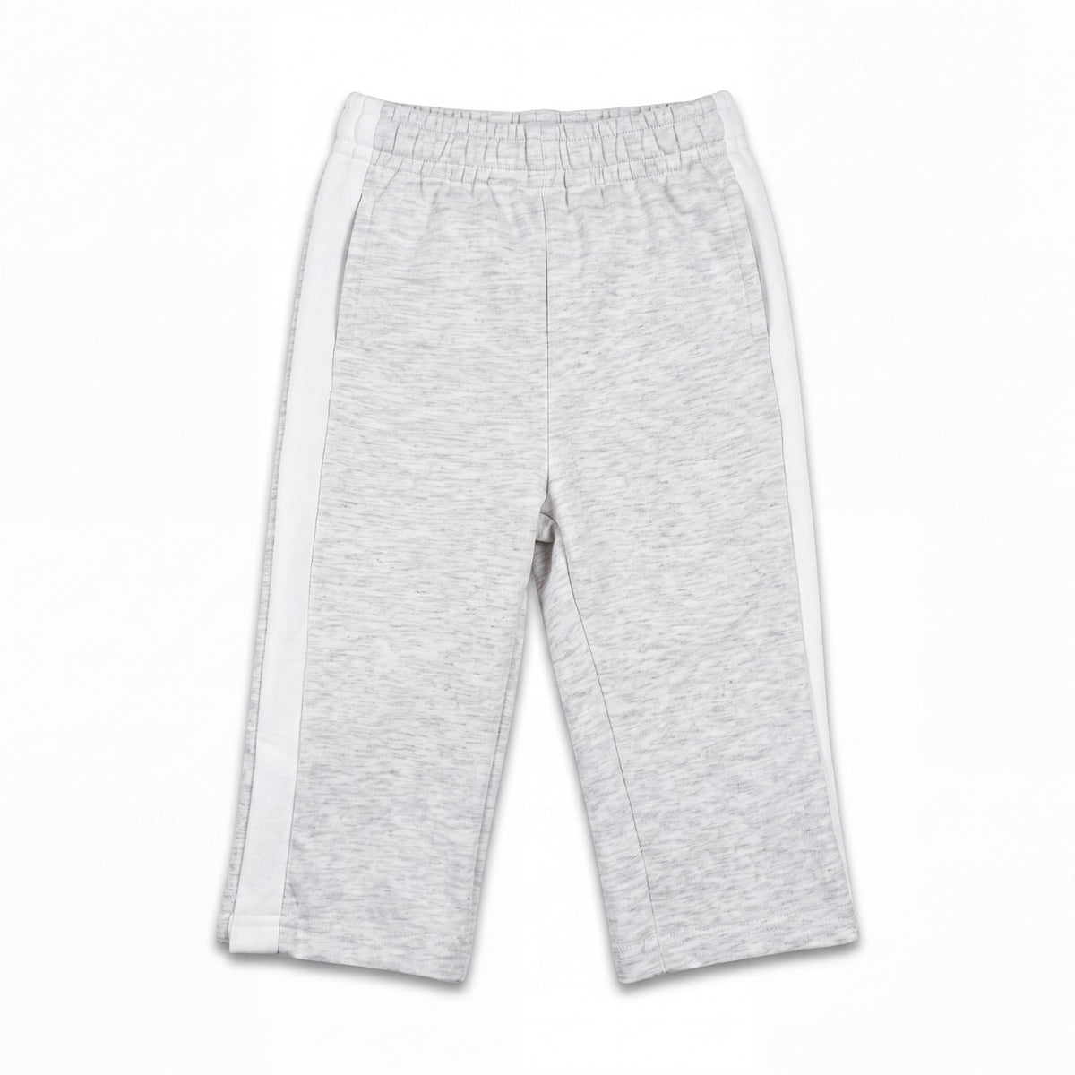 NWT Girls 90 Degree by Reflex 3 Piece Activewear Set, Gray with White Stripe