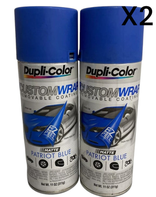 Dupli-Color CWRC796 Custom Wrap Spay Can Paint Patriot Blue (2 Pack)