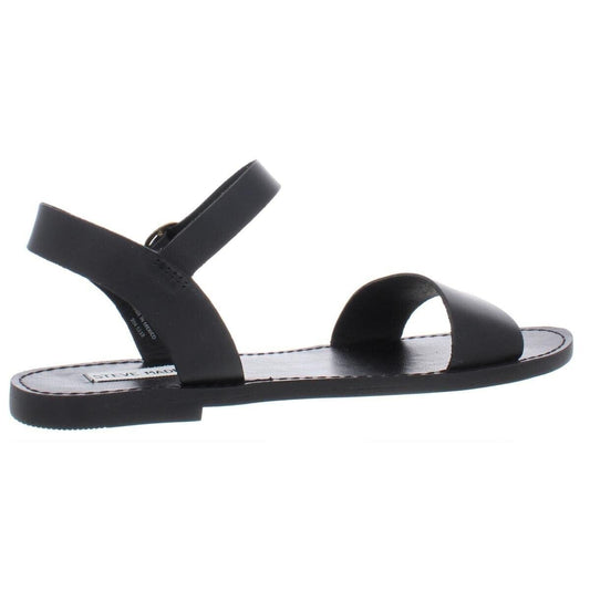 Steve Madden Women's Donddi Sandal - Black Leather Size 8 NIB