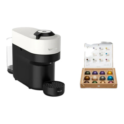 Nespresso Vertuo Pop+ White Coffee & Espresso Machine Breville Single Serve Make
