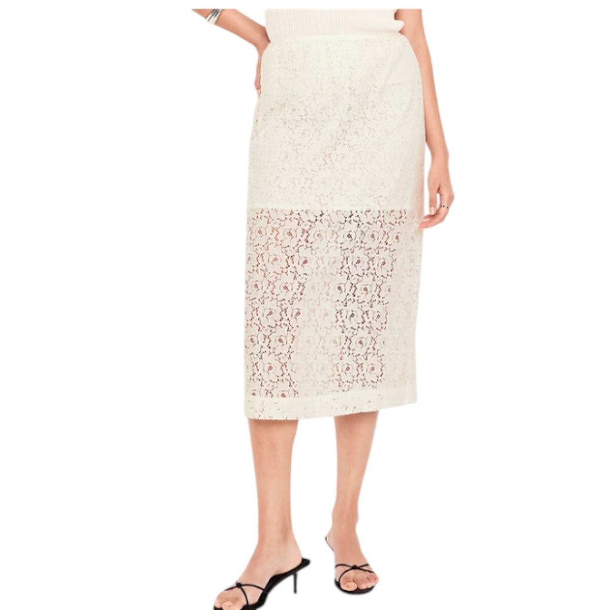 Old Navy High-Waisted Lace Midi Skirt - #798241 -
