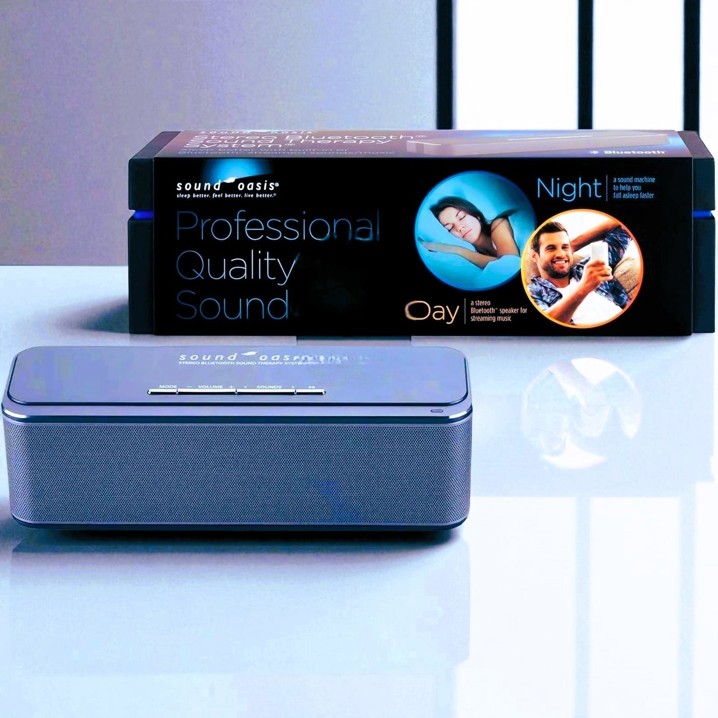 Sound Oasis Bst-400 Sleep Sound Bluetooth Sound Therapy System Tinnitus Masking