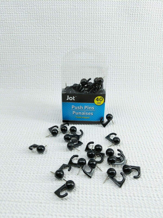 Colorful Push Pin Wall Hook 40 counts Assorted Colors