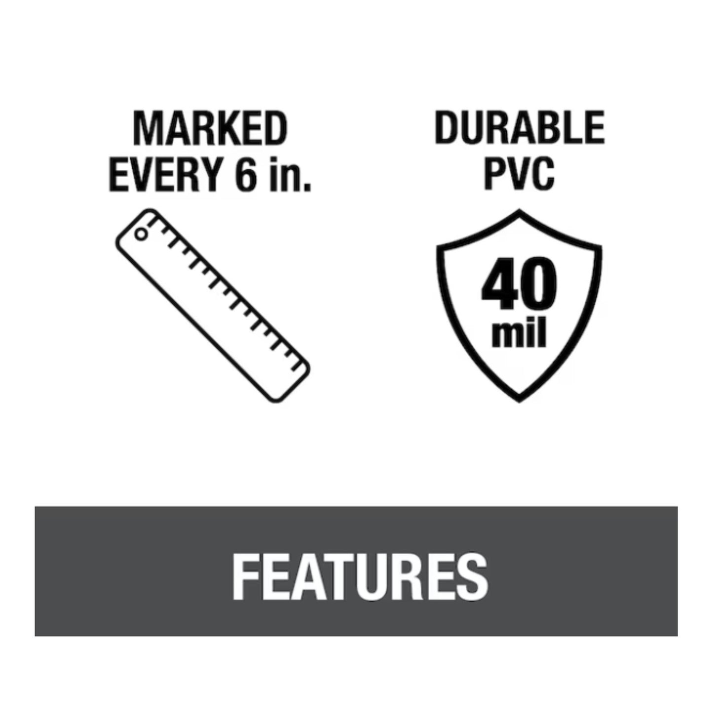 5 Ft. X 6 Ft. Gray Pvc Shower Pan Liner | Oatey Measurement Mil Durable Lines