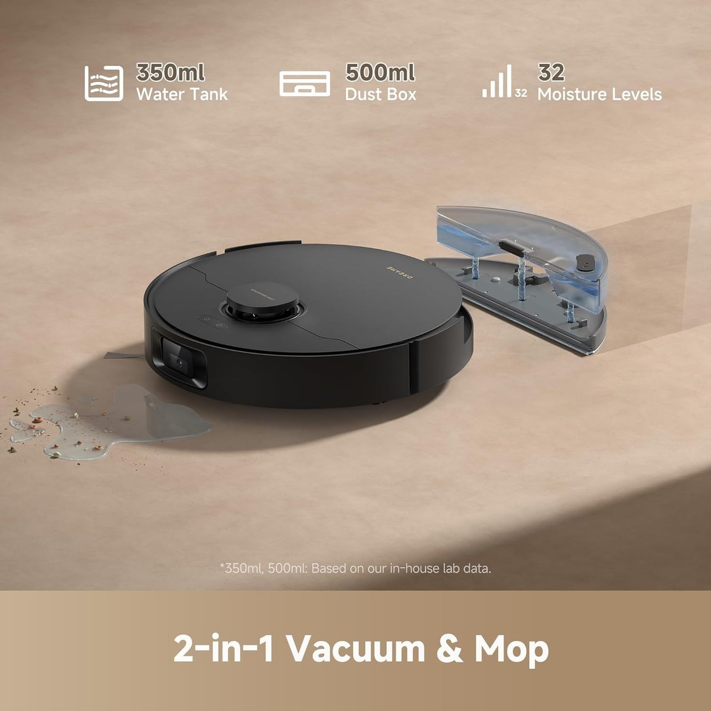 D20 Plus Robot Vacuum and Mop, 13,000Pa Suction, Self-Emptying with 5L Dust B...