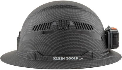 Klein Tools 60347 Hard Hat, Vented Full Brim, Class C, Premium KARBN Pattern