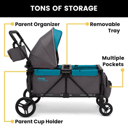 Jeep Sport All-Terrain Stroller Wagon by Delta Children USED
