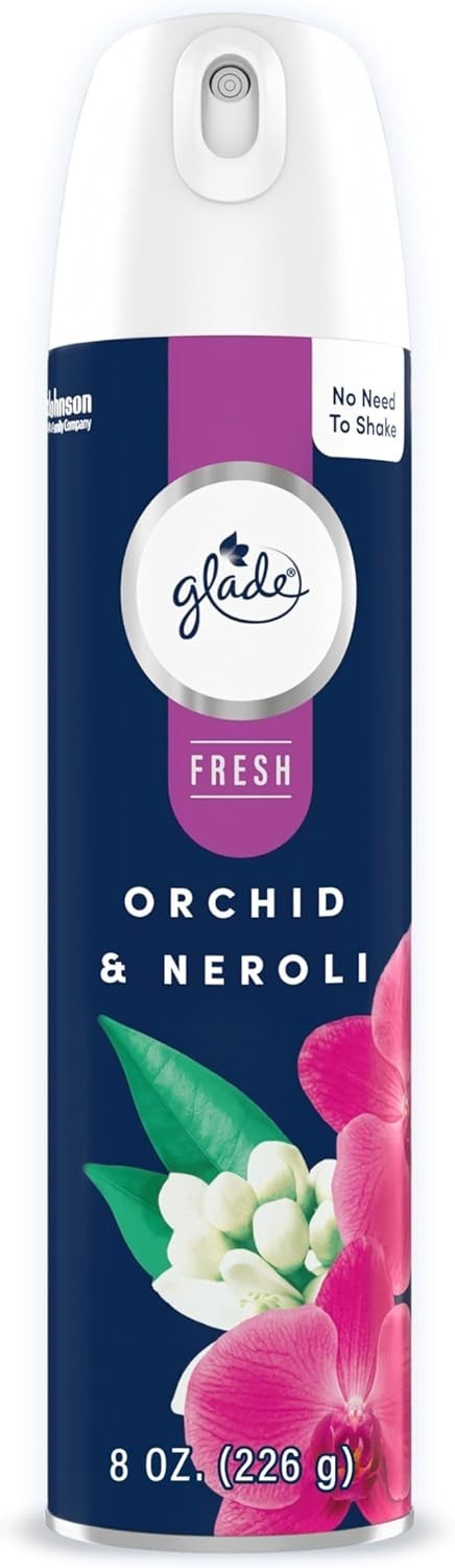 Glade Air Freshner Orchid & Neroli 8oz Aerosol Can New Fresh 1227509 1 Can