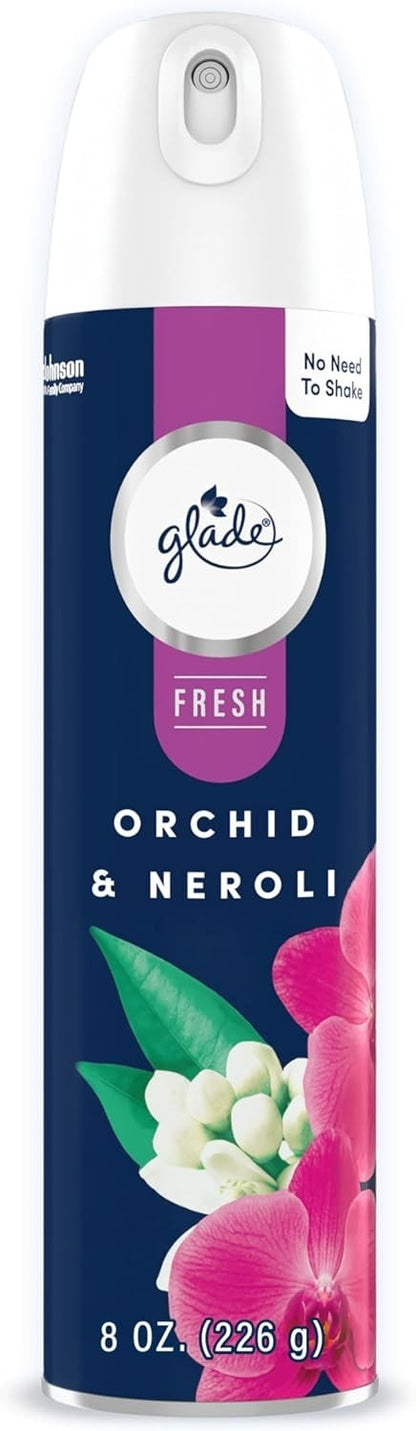 Glade Air Freshner Orchid & Neroli 8oz Aerosol Can New Fresh 1227509 1 Can