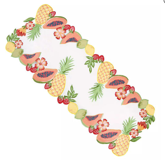 Celebrate Together Summer Fruits Table Runner 13 x 36 New