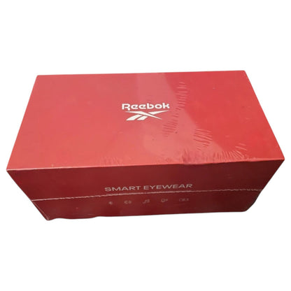 Reebok Octane Smart Audio Sunglasses, Matte Black Frame, Purple Mirror Lens