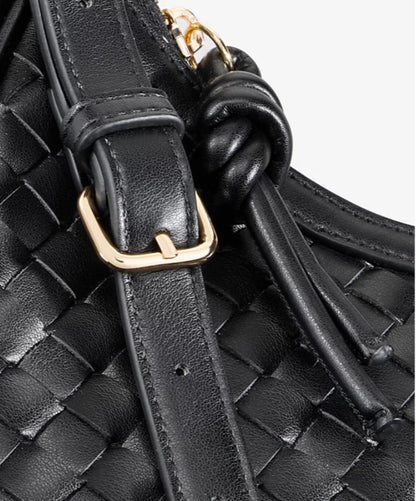 On 34th Woven Crossbody Hobo Black