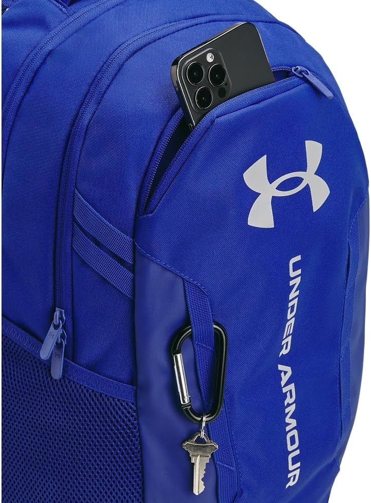 Under Armour Unisex-Adult Hustle 6.0 Backpack, (401) Royal/Royal/Metallic Silver