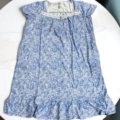 SOPHIA Rene Rofe Women's Paisley Short Sleeve Nightgown-NWT