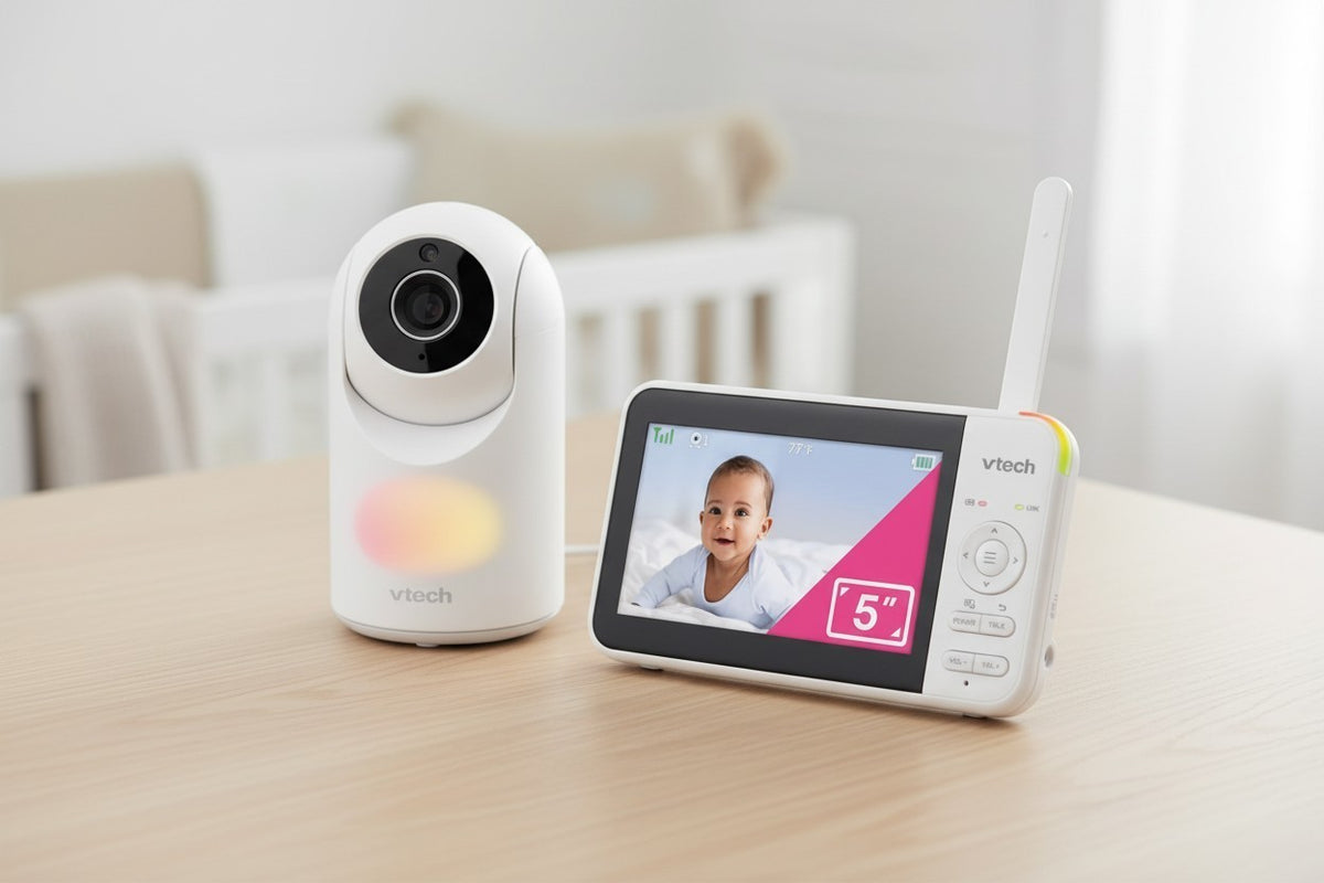VTech VM5267 5" Digital Video Baby Monitor w Pan & Tilt Camera - 1000 Feet Range
