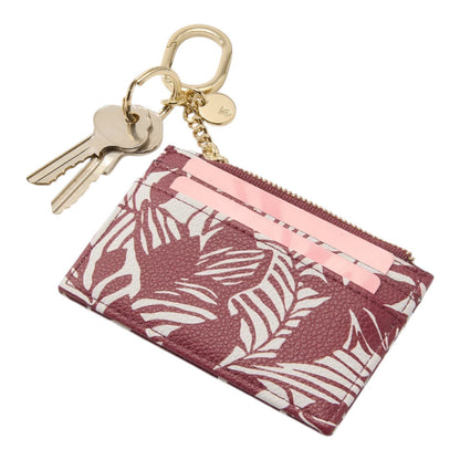 Victoria's Secret classic card case keychain wallet in Floral