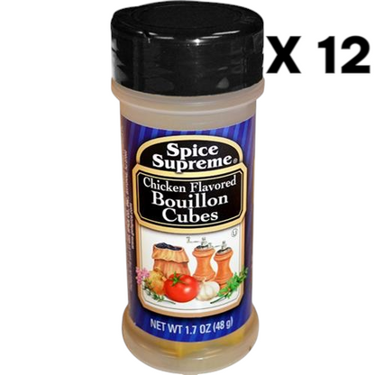 Spice Supreme Chicken Flavored Buillon Cubes - 1.7 Oz