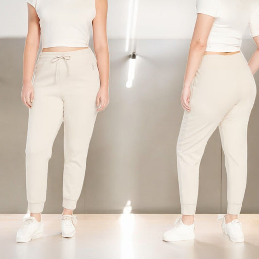 Old Navy Women's High-Waisted Dynamic Fleece Joggers,Wish Bone,XL