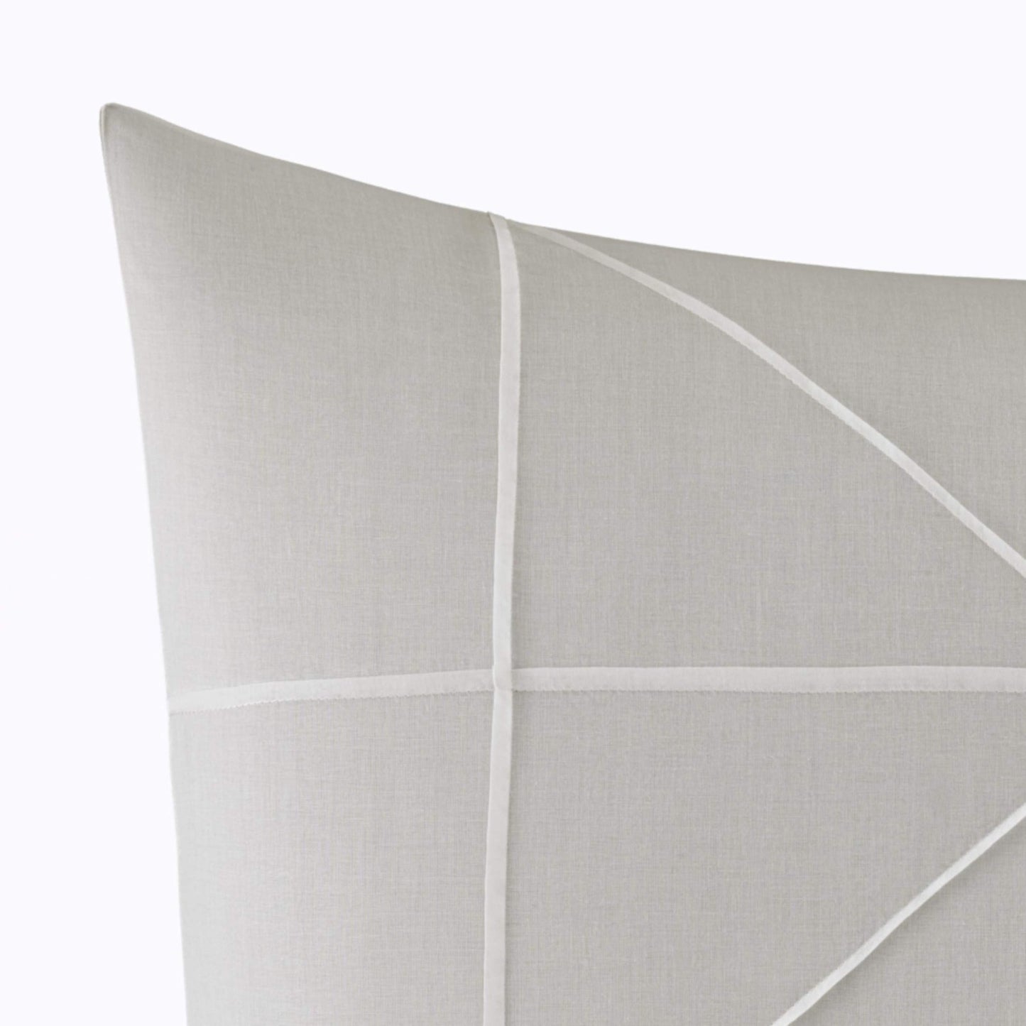 Vera Wang Layered Geometric Grey Euro Sham